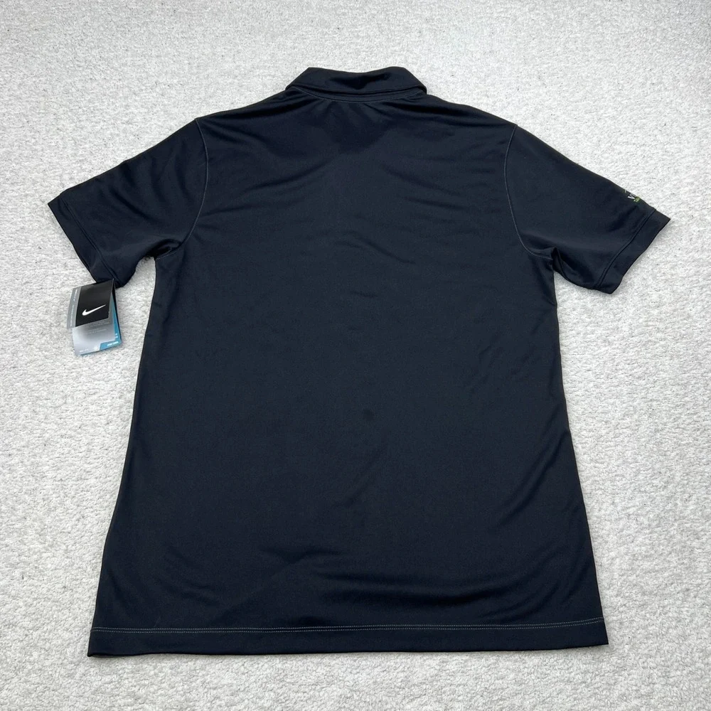 Nike Golf Dri-FIT Polo Shirt M Table Mountain Fresno‎ Gray Black Colorblock NWT